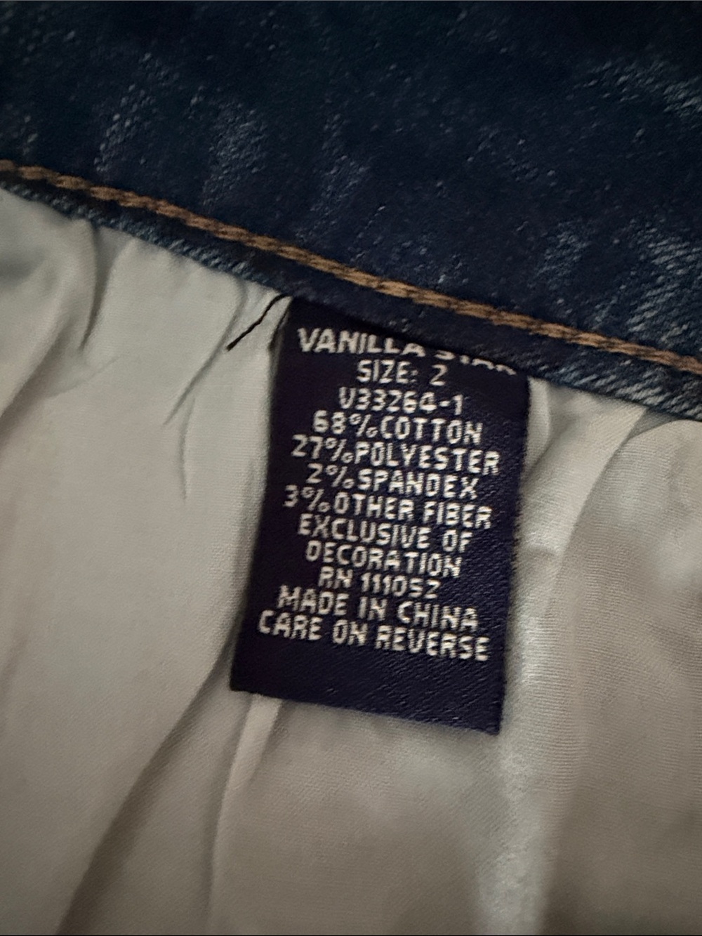 Vanilla Star Medium Blue Denim Accent Detailed Shorts ❤️Sz 2 - Picture 8 of 8
